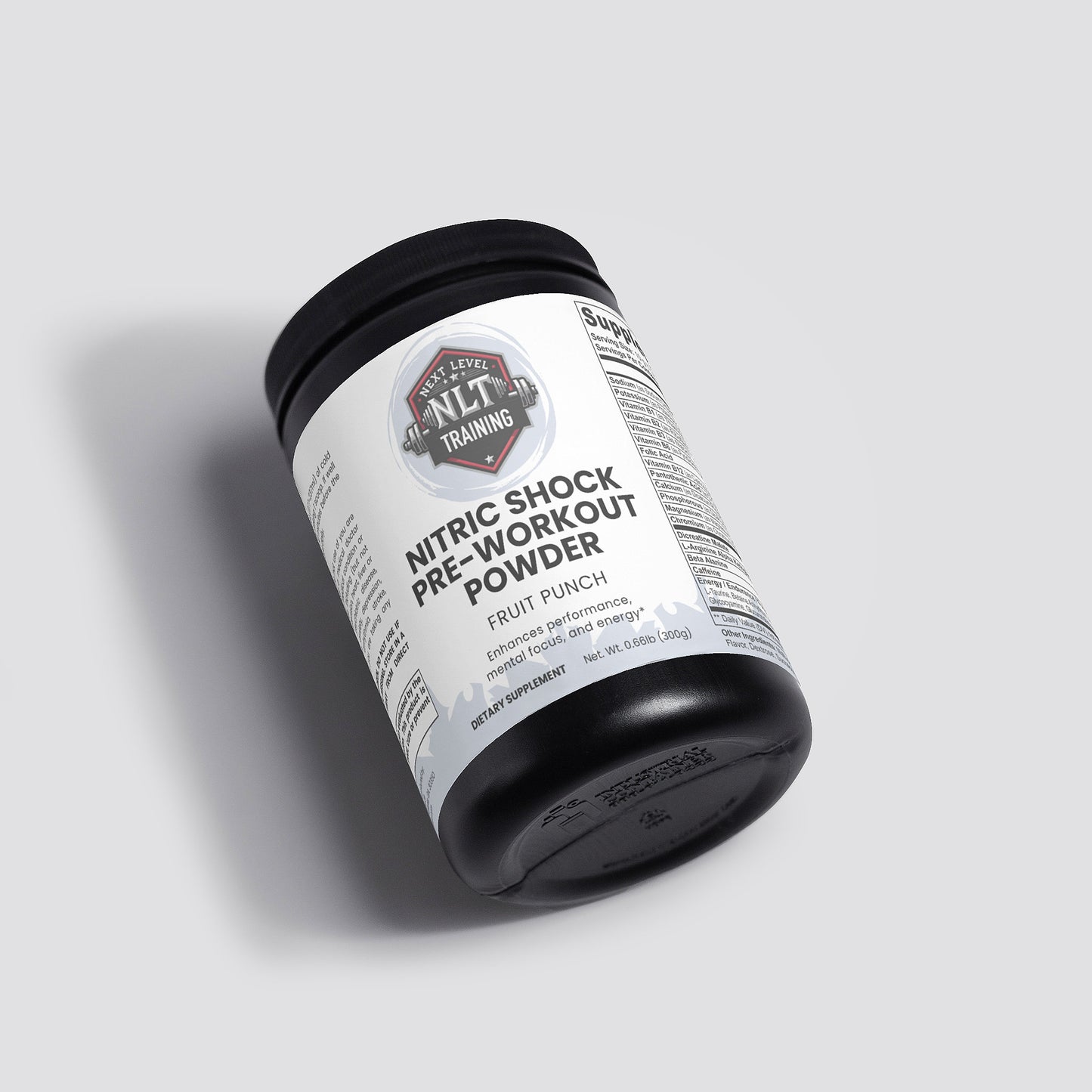nitric shock pre-workout powder (fruit punch)