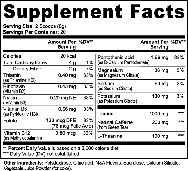 energy powder (yuzu flavor)